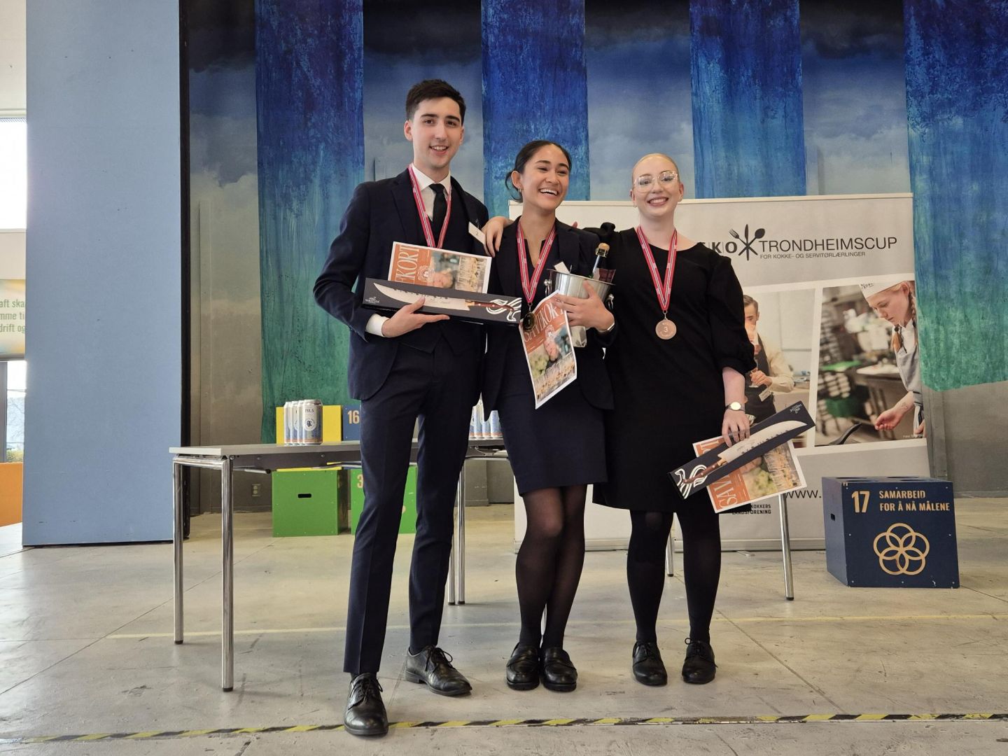 Vinnerne av servitørkonkurranse